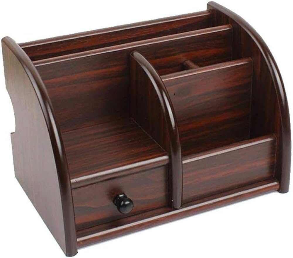 Wooden Pen Holder with Drawer - XL-5018